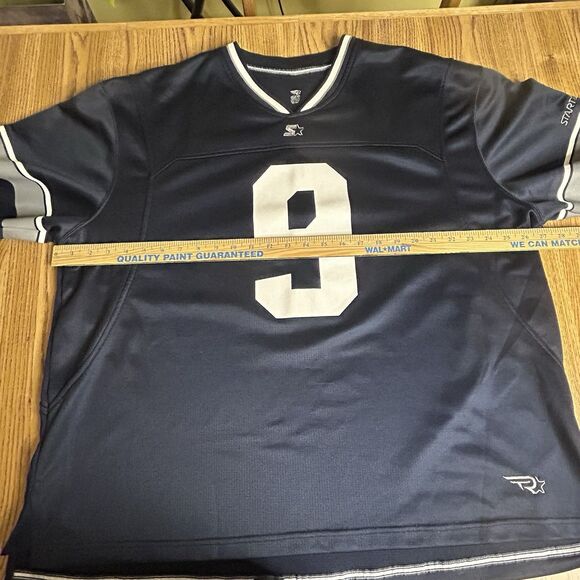 Starter Jersey Dallas Cowboys (Tony Romo #9) Navy w/ Silver Men’s Size XLarge - Picture 3 of 6